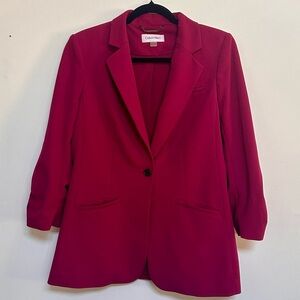 Calvin Klein Berry Pink Blazer